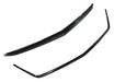 ABS6846BLK gloss black grille overlay for 2025 Cadillac XT4, second angled view, 2-piece set