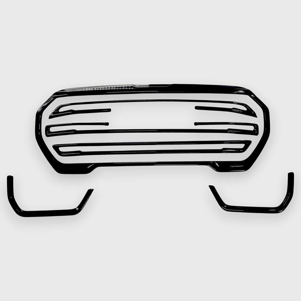 Chrome Delete Gloss Black Grille Overlay - ABS6847BLK — Trim Illusion