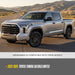ABS6848BLK compatibility: fits 2023-2026 Toyota Tundra SR, SR5 and Limited (grille without camera), shown on a Toyota Tundra