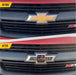 Before and after CBT6721-6714BLK Centennial lettering set on 2018 Chevrolet Silverado 1500