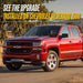 2021 Chevrolet Silverado 1500 with Trim Illusion CCAP6800BLK Gloss Black Wheel Cap Set installed