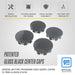 Patented CCAP6800BLK gloss black center caps - officially licensed GM product for 2020 Chevrolet Silverado 1500
