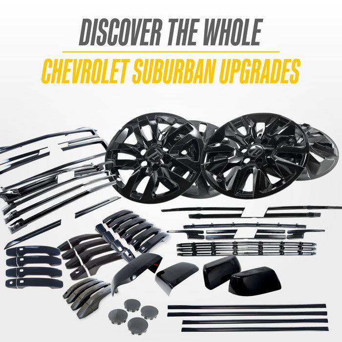 Matching Trim Illusion gloss black upgrades for the 2015 Chevrolet Suburban