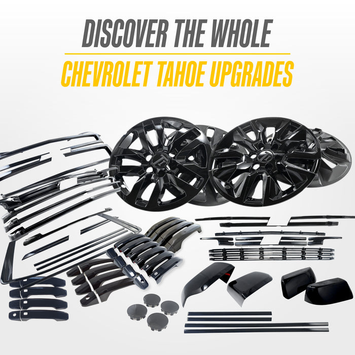 Matching Trim Illusion gloss black upgrades for the 2016 Chevrolet Tahoe