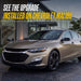 2020 Chevrolet Malibu with Trim Illusion CCAP6804BLK Gloss Black Wheel Caps installed
