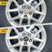 Before and after CCAP6804BLK gloss black wheel caps on 2019 Chevrolet Malibu