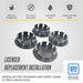 Easy snap-in installation - CCAP6804BLK wheel caps for 2015 Chevrolet Malibu