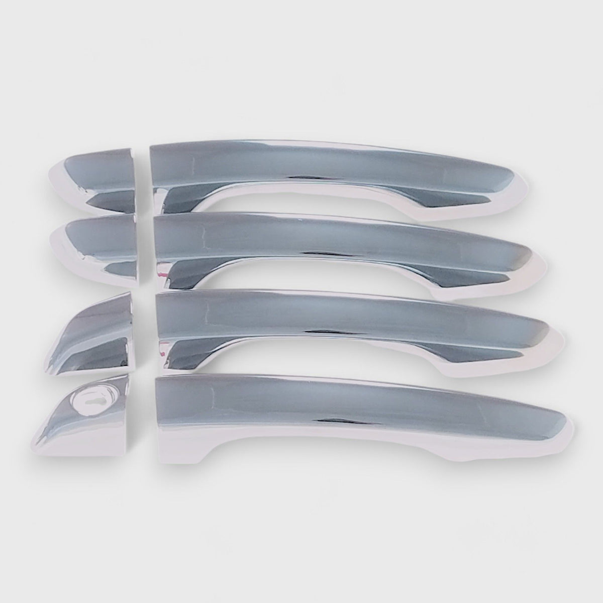 HDC Autosports Chrome Door Handle Cover Caps – 8-Piece Set – Fits 2015-2016 Dodge Dart (No Smart Key) – Mirror Finish