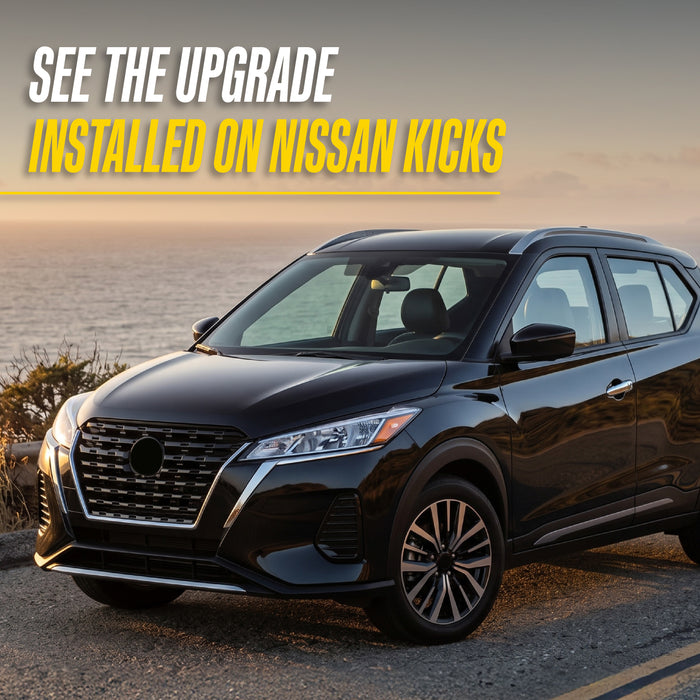 2019 Nissan Kicks with Trim Illusion DH285 Chrome Door Handle Covers installed
