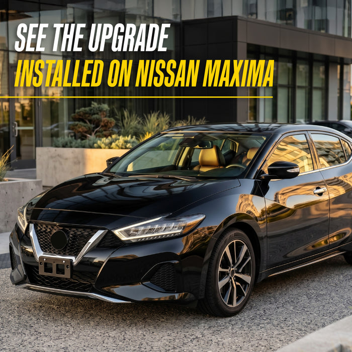2021 Nissan Maxima with Trim Illusion DH285 Chrome Door Handle Covers installed