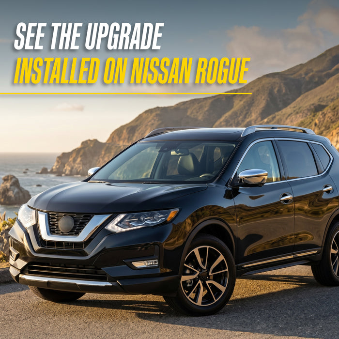 2014 Nissan Rogue with Trim Illusion DH285 Chrome Door Handle Covers installed