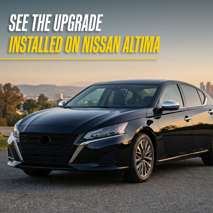 Black Nissan Altima, See the upgrade installed on Nissan Altima, DH292 chrome door handle covers fit 2020 Nissan Altima