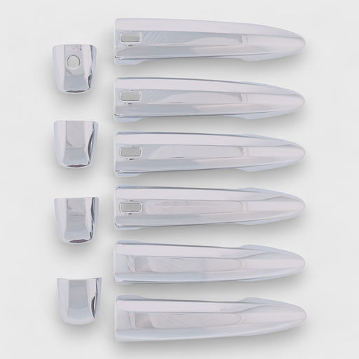 Chrome snap-on door handle covers for 2022 Nissan Altima, front view - DH292