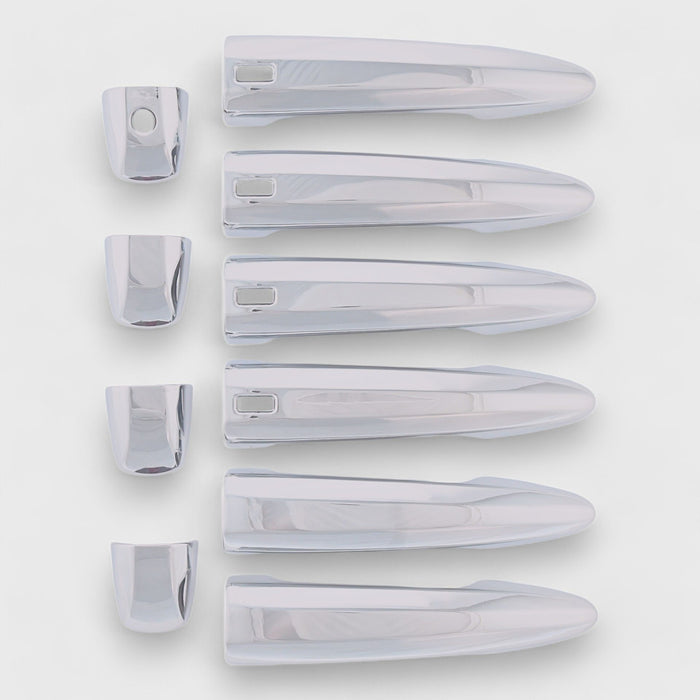 Chrome snap-on door handle covers for 2026 Nissan Altima, front view - DH292