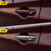 Before and after: factory door handle vs DH297 chrome door handle cover on 2020 Hyundai Tucson