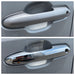 Before and after: factory door handle vs DH299 chrome door handle cover, fits 2020 Toyota Highlander