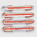 Back of DH299 chrome door handle covers with pre-applied red-backed adhesive tape for 2021 Toyota Highlander