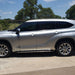 Silver Toyota Highlander with DH299 chrome door handle covers installed, side view, fits 2024 Toyota Highlander