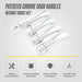 Patented DH301 chrome door handle covers without smart key for 2010 Toyota Sequoia