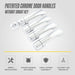 Patented DH301 chrome door handle covers without smart key for 2018 Toyota Tundra