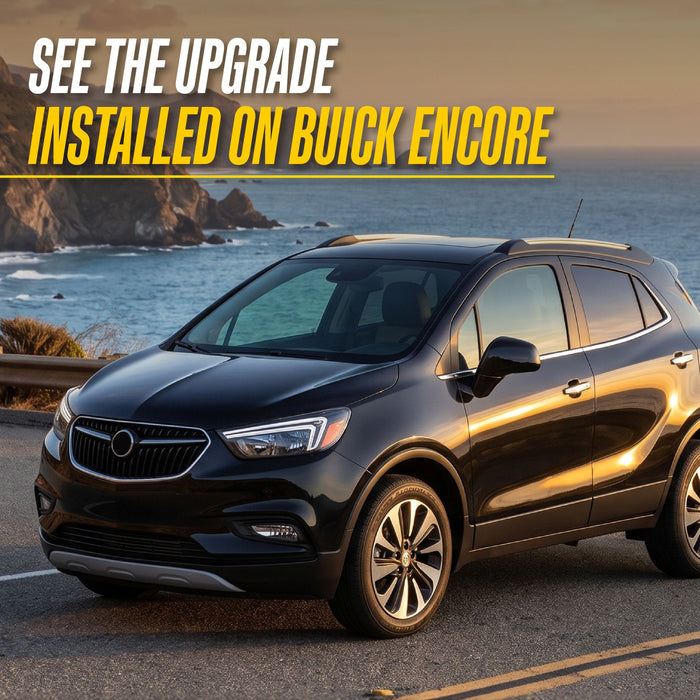 Black Buick Encore, See the upgrade installed on Buick Encore, DH302 chrome door handle covers fit 2021 Buick Encore