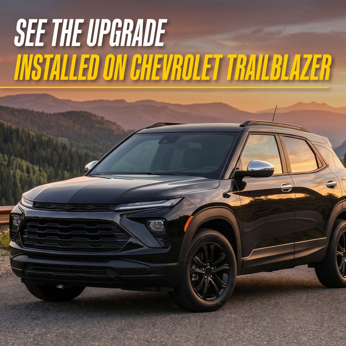 Black Chevrolet Trailblazer, See the upgrade installed on Chevrolet Trailblazer, DH302 chrome door handle covers fit 2024 Chevrolet Trailblazer