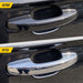 Before and after: factory door handle vs DH303 chrome door handle cover on 2022 Ford Expedition