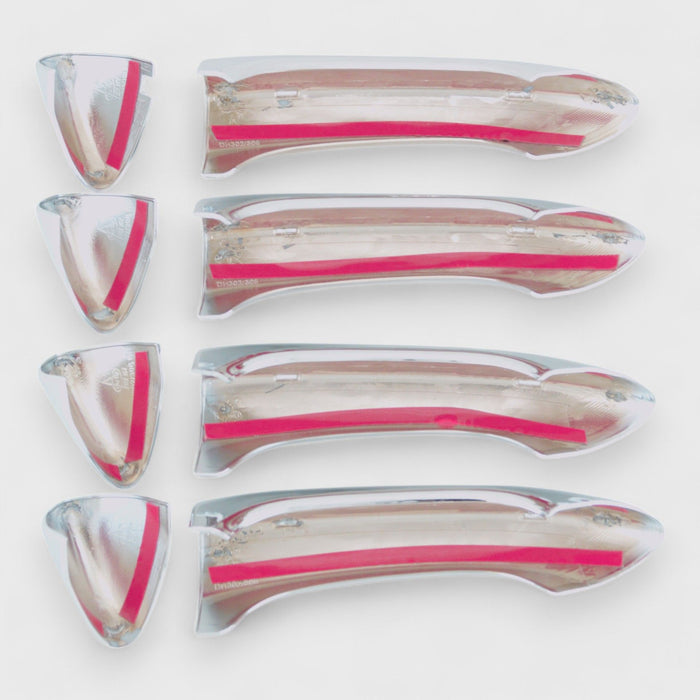 Back of DH308 chrome door handle covers with pre-applied adhesive tape for 2019 Buick LaCrosse