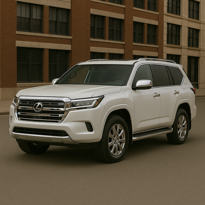 Lexus with chrome trim accessories installed