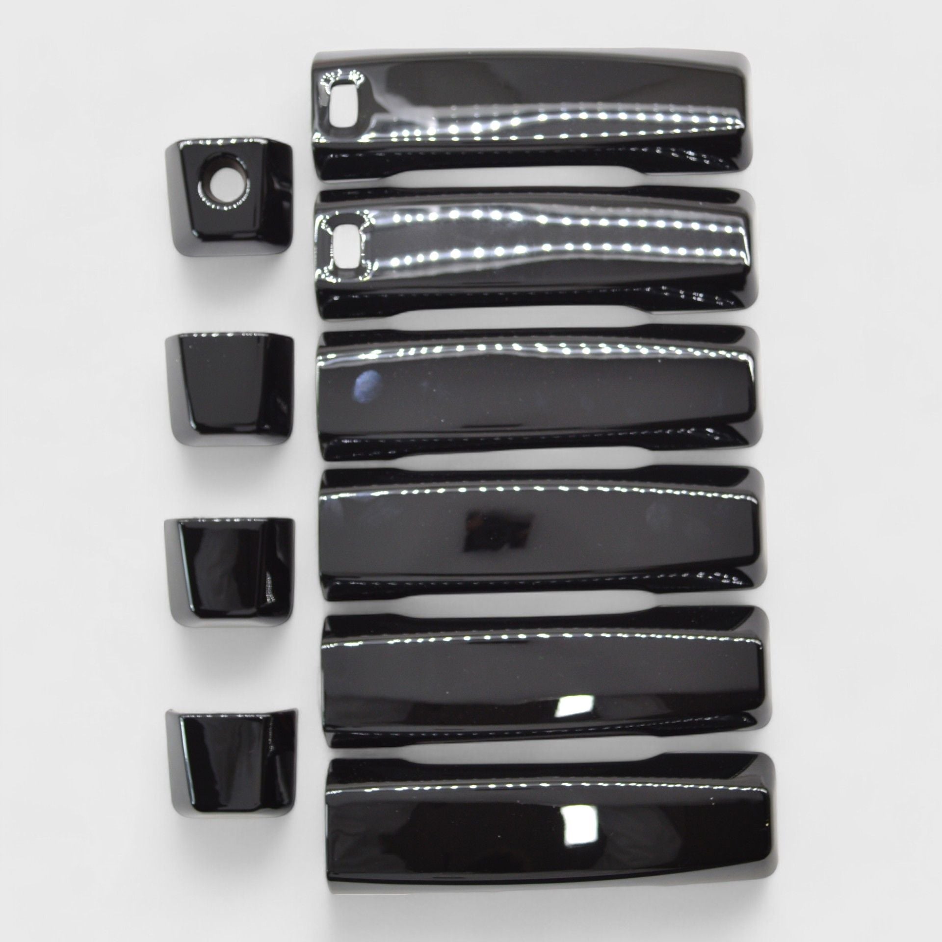 Chrome Delete Gloss Black Door Handle Cover W/ or W/O Smart Key