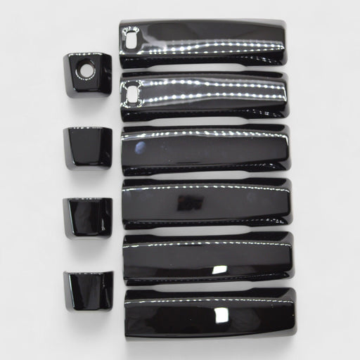 Glossy Black Door Handle Covers For Nissan Titan 2004-2015 | 4-Piece Overlay Set | Easy Upgrade