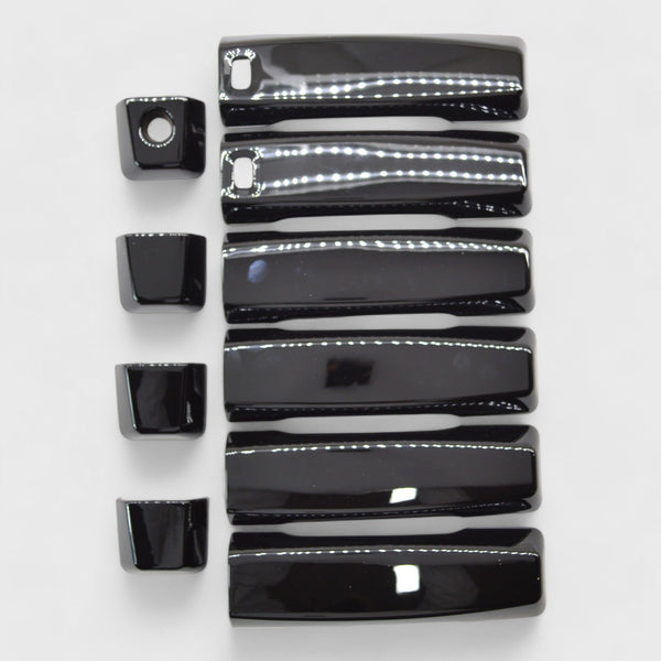 Chrome Delete Gloss Black Door Handle Cover W/ or W/O Smart Key