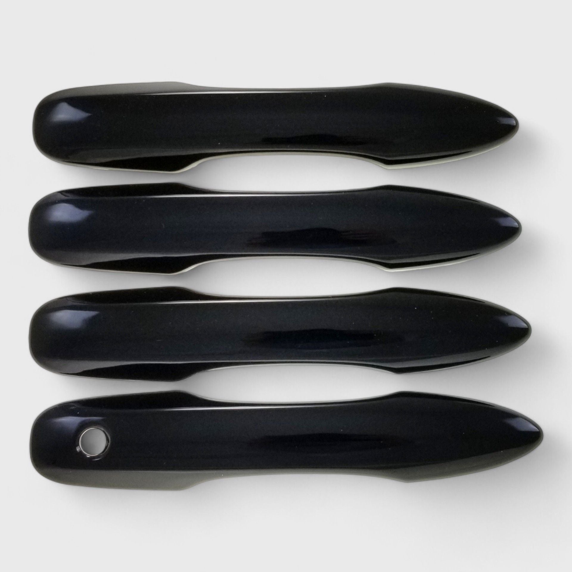Chrome Delete Gloss Black Door Handle Cover Keyless Sensors
