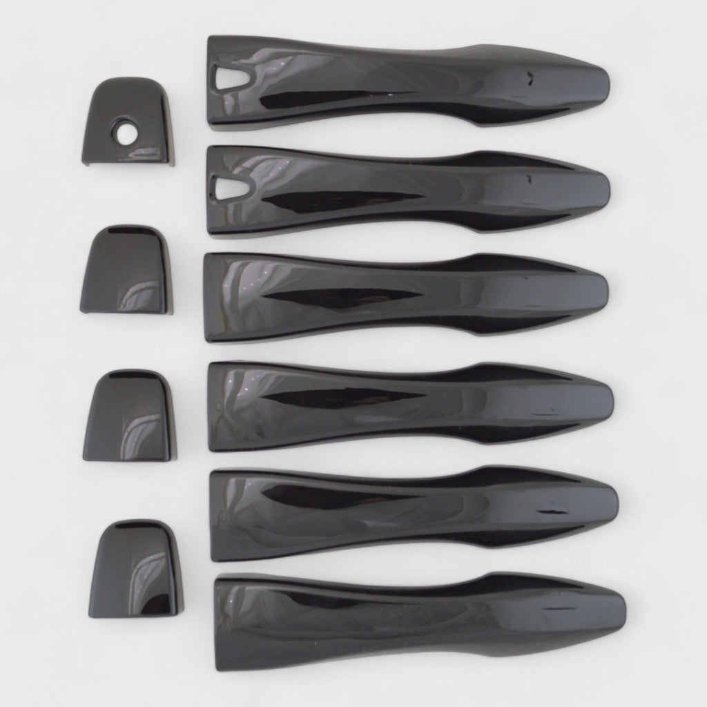 Chrome Delete Gloss Black Door Handle Cover W/ or W/O Smart Key