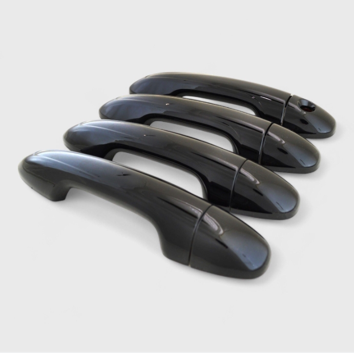 Chrome Delete Gloss Black Door Handle Cover Keyless Sensors - DH6320BLK