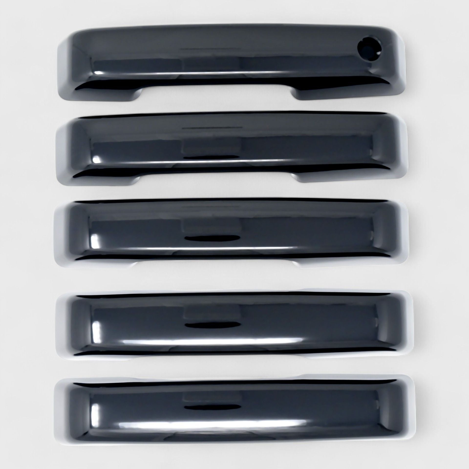 Chrome Delete Gloss Black Door Handle Cover No Smart Key