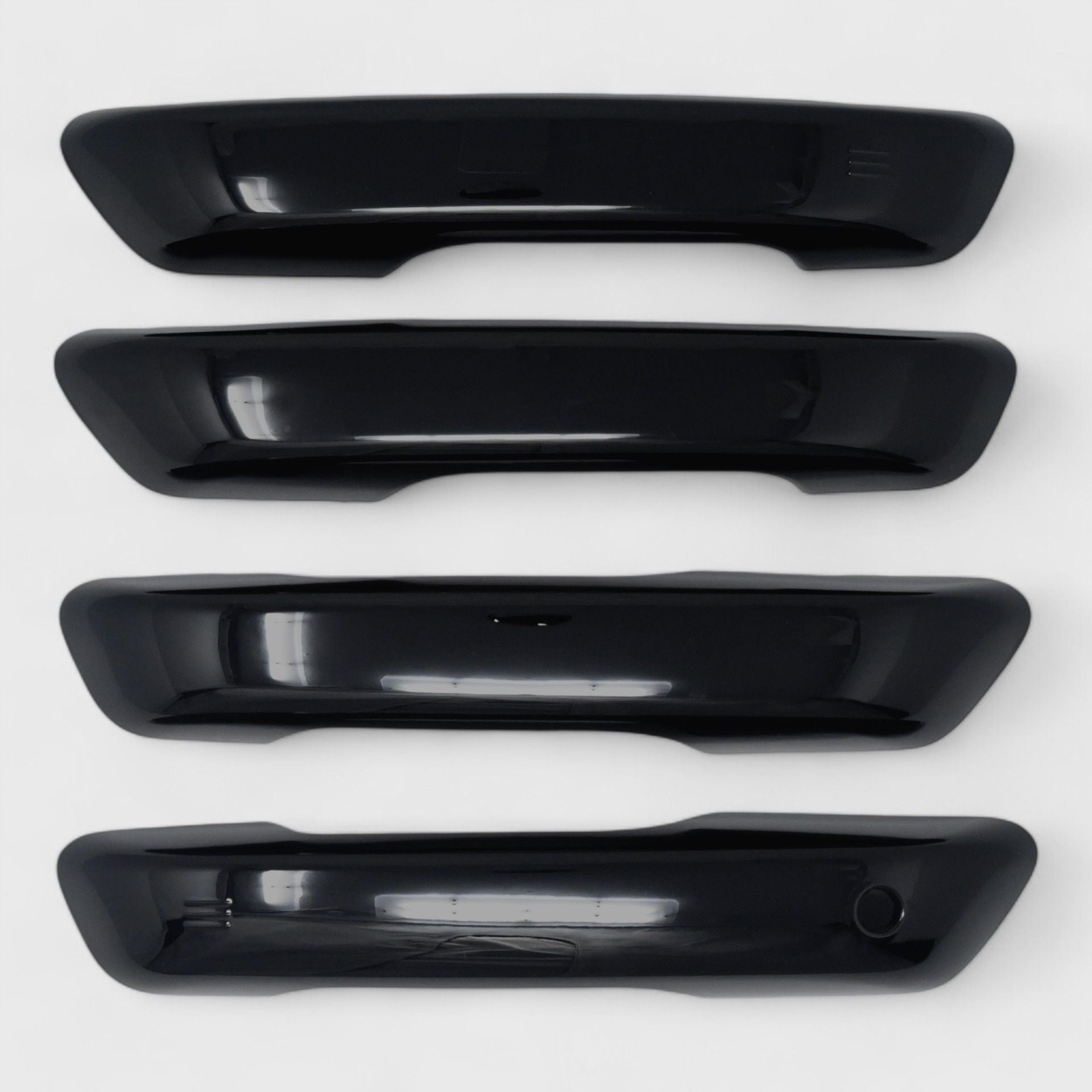 Chrome Delete Gloss Black Door Handle Cover Keyless Sensors