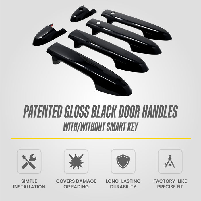 2019 Honda HR-V DH6341BLK gloss black door handle covers - image 4