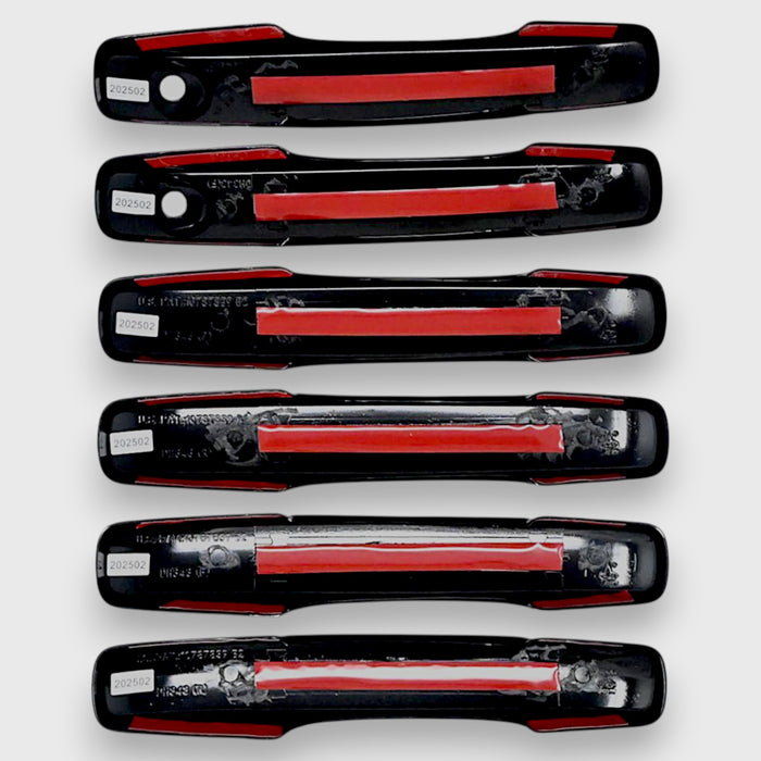 black door handle covers