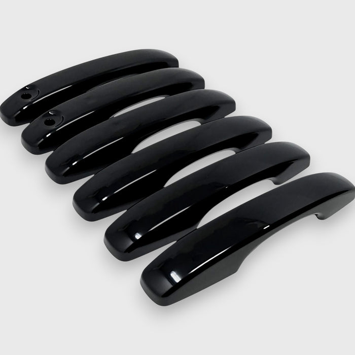 black door handle covers