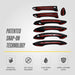 Peel and stick installation: DH6350BLK 2024 Hyundai Tucson gloss black door handle covers with pre-applied adhesive tape