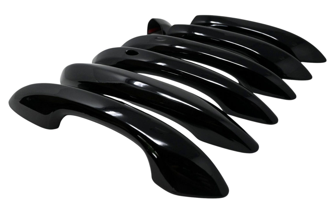DH6350BLK gloss black door handle covers for 2024 Hyundai Tucson, second angled view