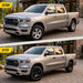 Before and after: Ram 1500 factory look vs DH6357BLK gloss black door handle covers