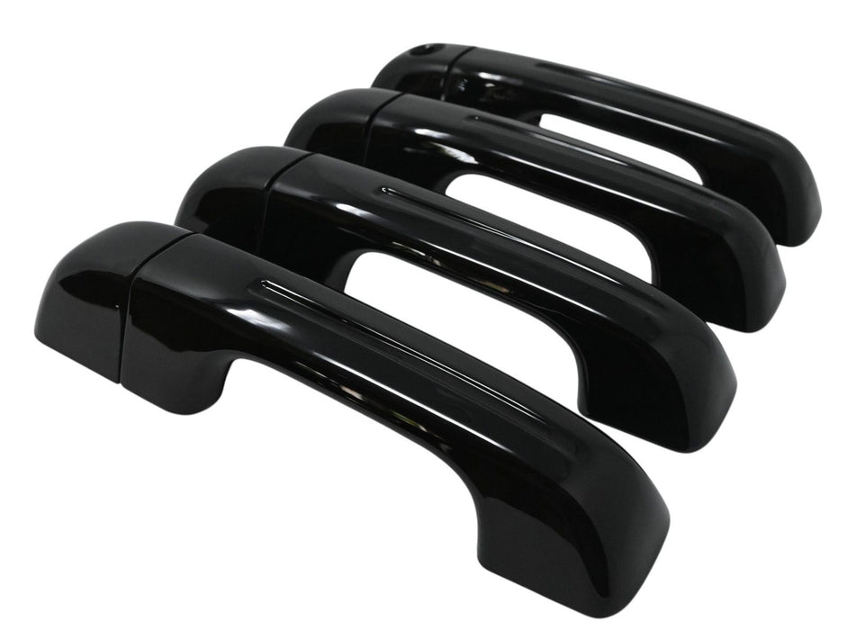 DH6357BLK gloss black door handle covers for 2025 Ram 1500, second angled view