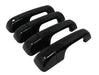 DH6357BLK gloss black door handle covers for 2025 Ram 1500, angled view