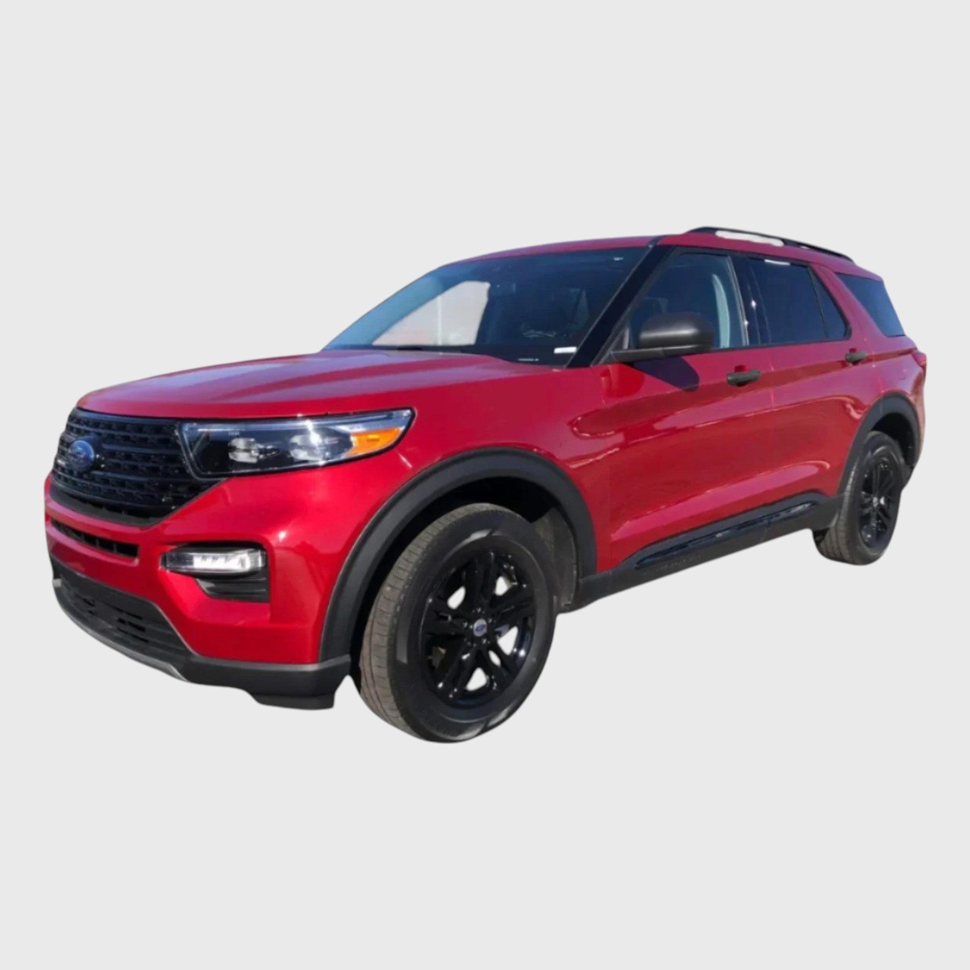 Glossy Black Body Side Door Molding Trim Covers For Ford Explorer 2020-2025 – ABS Plastic, Self-Adhesive