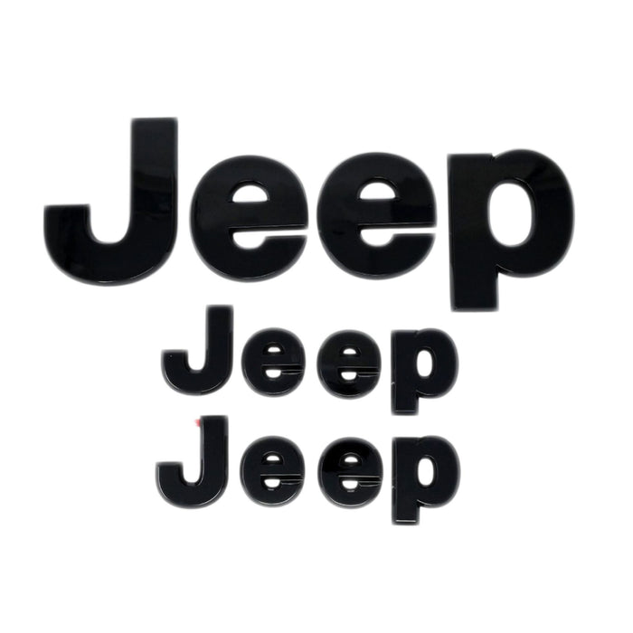 2023 Jeep Gladiator gloss black lettering set - LET200BLK