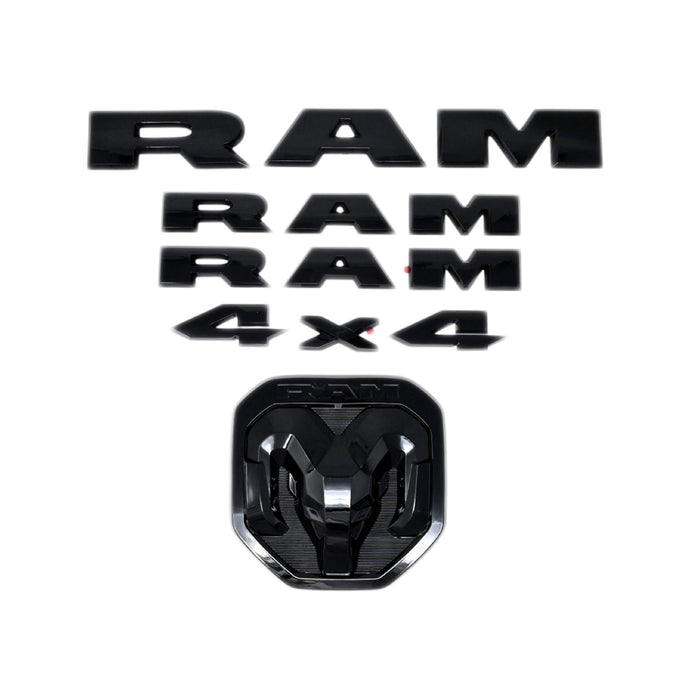 2021 Ram 1500 gloss black lettering set - LET800BLK