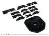LET800BLK gloss black lettering set for 2023 Ram 1500, angled view, 5-piece set