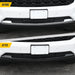 Before and after LV6001BLK gloss black lower valance cover on 2021 Chevrolet Tahoe